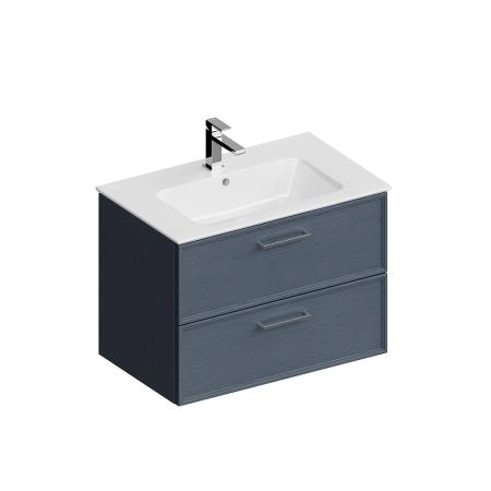 Тумба Kerama Marazzi PIANO CLASSIC ПИАНО КЛАССИК PIA.CL.75\BLU.M подвесная 75 см, 2 ящика, ясень синий матовый