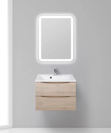 Тумба под раковину Belbagno MARINO Rovere Grigio подвесная 650x450x500 MARINO-650-2C-SO-RG-P