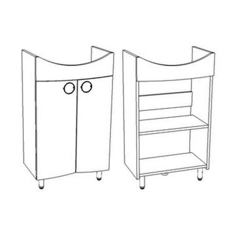 Тумба под раковину Corozo Ультра Флора 55 NEW