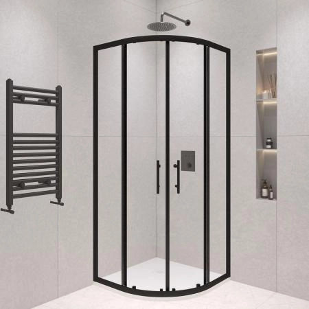 Душевой уголок RGW PA-51B Passage 100x100 Черный матовый прозрачное