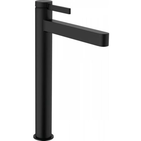 Смеситель Hansgrohe 76070670 Finoris для свободностоящей раковины 264 мм, PushOpen черный матовый