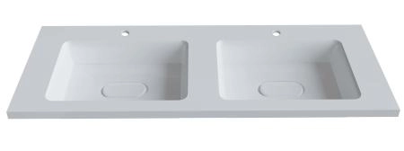 Раковина двойная Uperwood Modul 120 см, прямоугольная