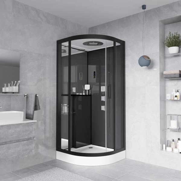 Душевая кабина GROSSMAN GR241 (100x100x215) гидромассажная с радио
