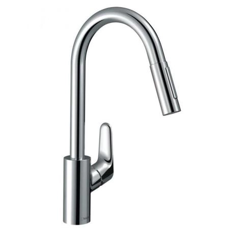 Hansgrohe Focus M41 73880000 Смеситель для кухни 230 мм, выдвижной излив, хром
