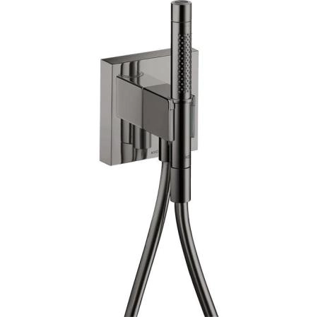Axor Shower Porter Душевой гаринитур, c ручным душем с 2 режимами, шланг 125см, настенный, цвет: черный хром