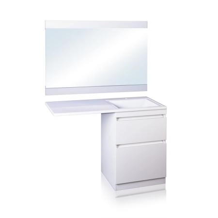 Тумба напольная Style Line Даллас 120, Люкс белая, PLUS