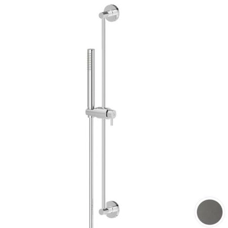 Newform Shower set Душевой гарнитур: штанга, ручной душ из латуни, шланг 150 см, цвет: PVD gun metal