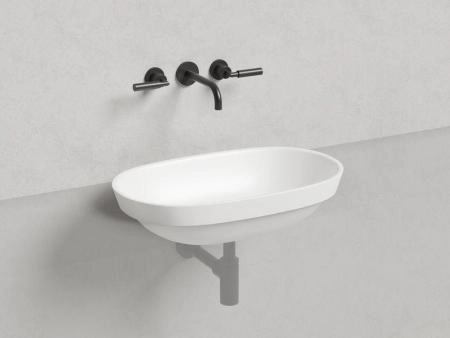 Раковина Salini MAREA 01 S-Stone матовая 65x39 1802201M полувстраиваемая