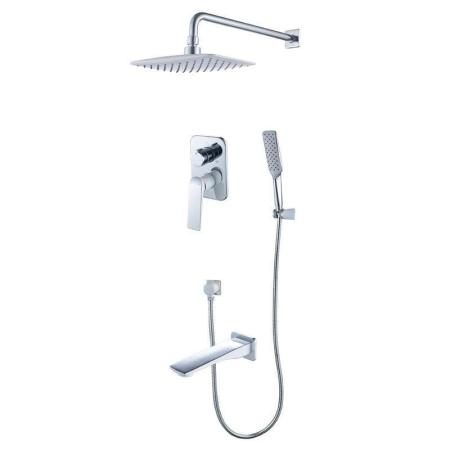 Душевая система Lemark Allegro LM5922CW для ванны и душа, встраиваемый