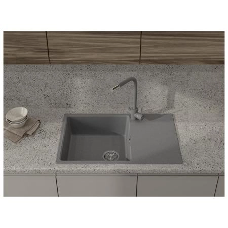 Кухонная мойка GranFest URBAN 678L, темно-серый