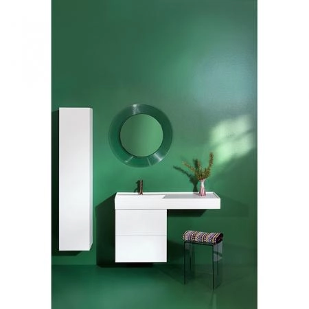 Laufen Kartell Зеркало круглое d=78см, настенное, со скрытой подсветкой, цвет: изумрудный зеленый