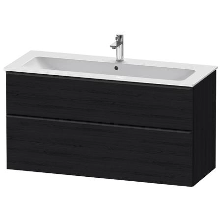 Duravit D-Neo Тумбочка подвесная 121х46.2x62.5см., раковина, 1 ящик цвет: Black Oak