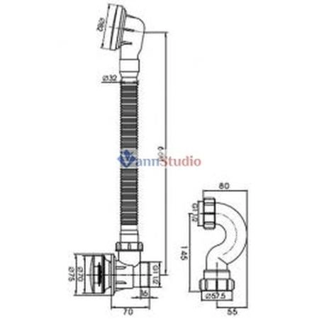Сифон для ванны Frap F68-2 автомат