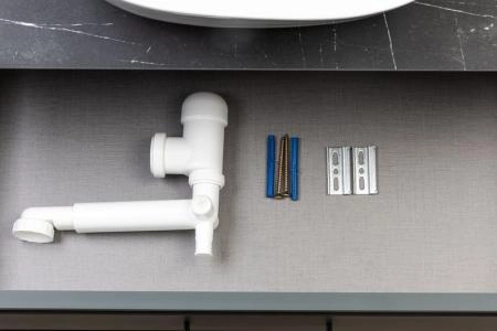 Тумба под раковину LA FENICE Cubo Bianca белая 80 FNC-01-CUB-B-80 белый матовый