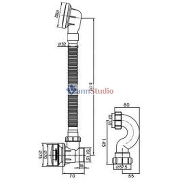 Сифон для ванны Frap F68-2 автомат