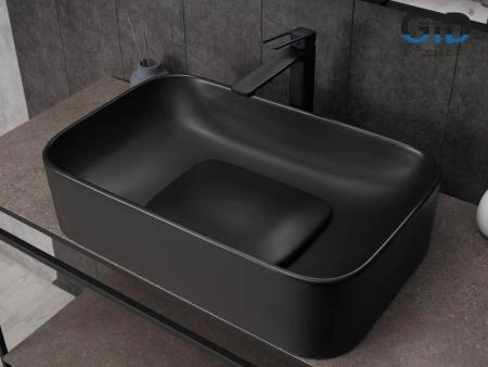 Раковина Gid Bm9598 на столешницу 61 Черный матовый