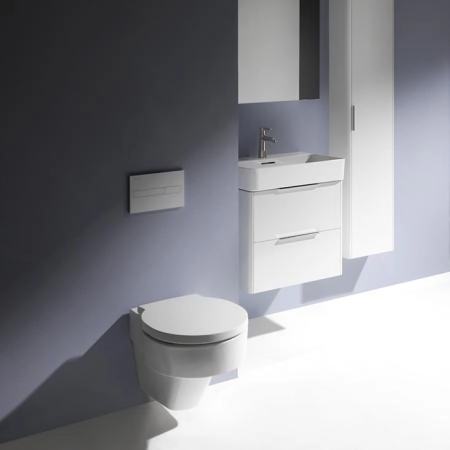 Laufen Base База с раковиной, 58.5х39х53см, с 2 ящиками, подвесная, покрытие LCC, цвет: белый глянцевый