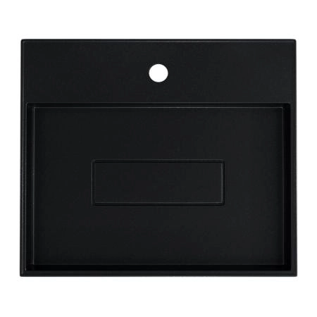 Раковина накладная кварцевая Uperwood Tanos Quartz 50 см, прямоугольная, космос матовая