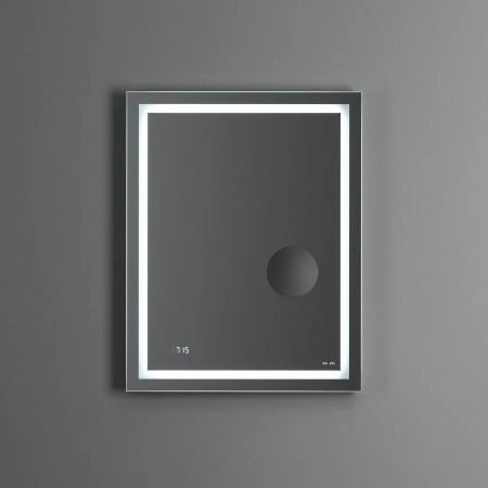 Зеркало AM.PM GEM 55 см Led-подсветка, часами и косметическим зеркалом, M91AMOX0553WG