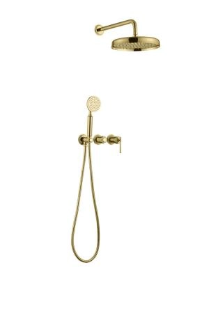 Смеситель встроенный + верхний+ ручной душ Boheme ETERNA GOLD 174-G