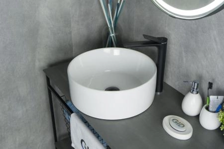 Раковина Gid N9011 40x40 на столешницу белая