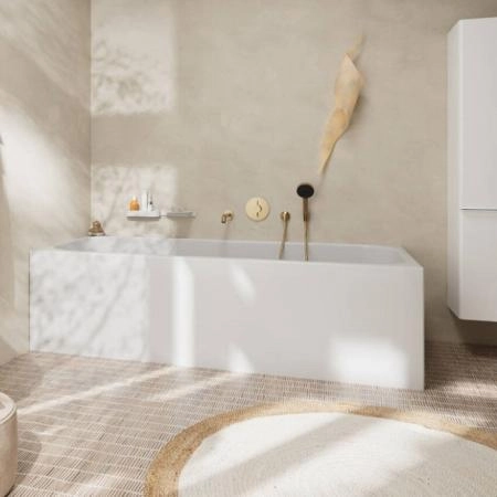 Hansgrohe DuoTurn S Смеситель для ванны, встраиваемый, на 2 потребителя, цвет: шлифованная бронза