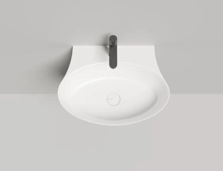Раковина Salini ALDA WALL 01 S-Sense глянцевая 58x45 140311G накладная без отв.смесителя