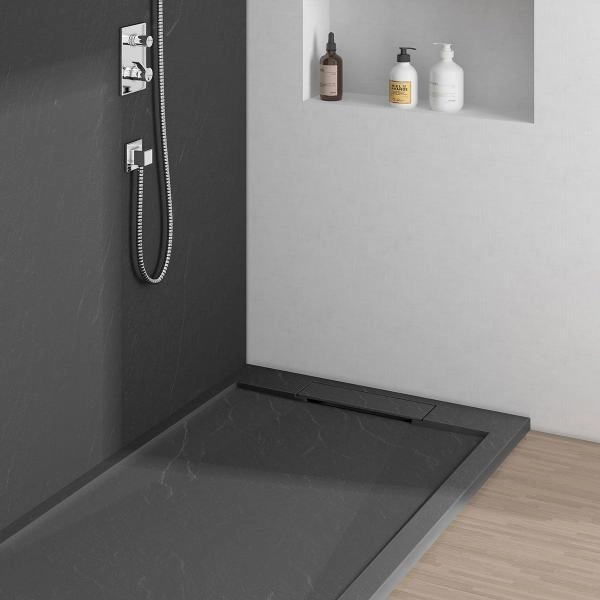 Поддон для душа Vincea из искусственного камня VST-4SRL8010A,1000*800*25, антрацит