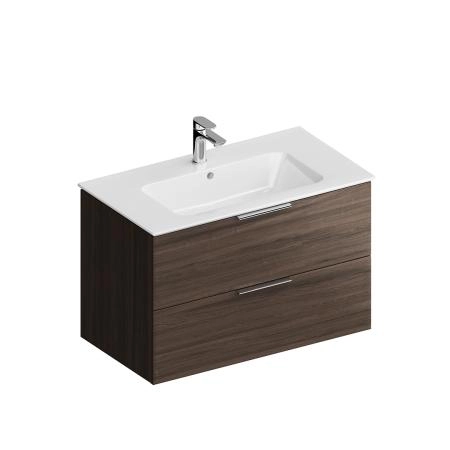 Тумба Kerama Marazzi PIANO FORTE ПИАНО ФОРТЕ PI.F.85\OLM подвесная 85 см, 2 ящика, дымчатый вяз