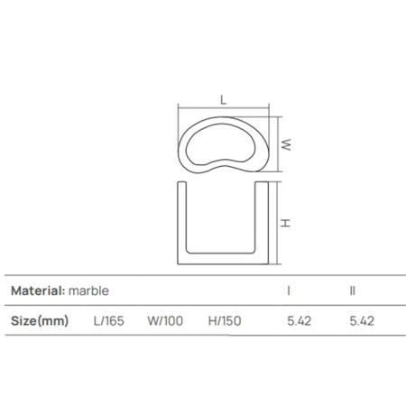 Dea Design Marble Стакан настольный, 15х10хh15см., из мрамора, цвет: Statuario White