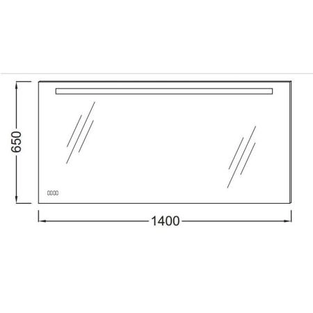 Зеркало Jacob Delafon EB1165-NF 140 см с подсветкой
