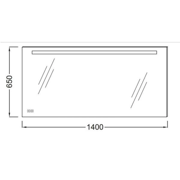 Зеркало Jacob Delafon EB1165-NF 140 см с подсветкой