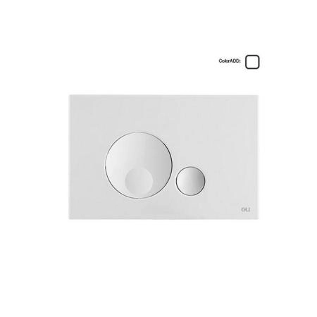 Панель OLI механическая двойная Globe, пластик, белый, 152949