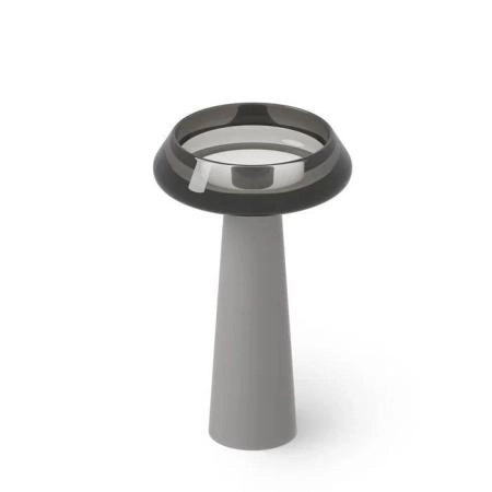 Dea Design Pedestal Basin Раковина 54.5x54.5х90см., напольная, без отв., Glasstech, прозрачная смола, цвет: Smoky Black R4