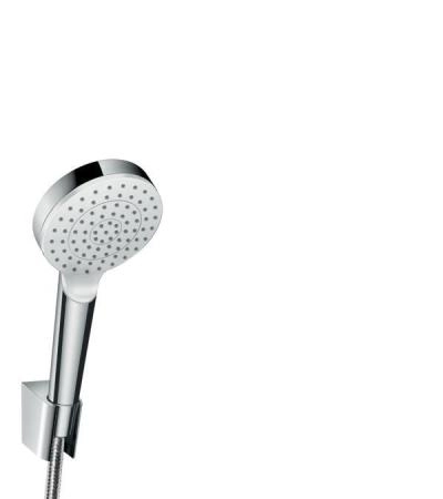 Душевой гарнитур Hansgrohe Crometta 1jet, 1,60 м, EcoSmart 9 л/мин 26569400 хром-белый