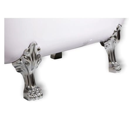 Ванна AquaStone Скарлет ножки хром 170х80 иск. камень