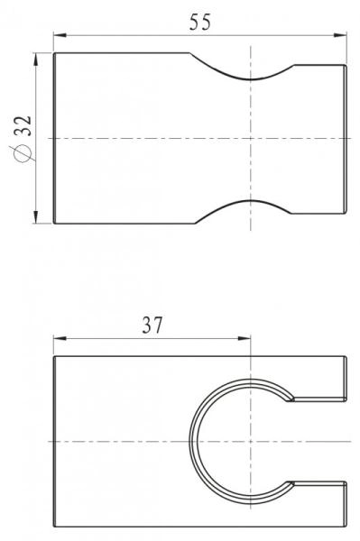 Настенный держатель лейки BELBAGNO NOVA BB-HLD-IN сатин