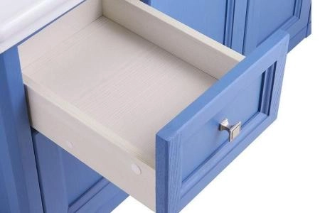 Тумба ASB Woodline Толедо 105 Smalt синий без раковины