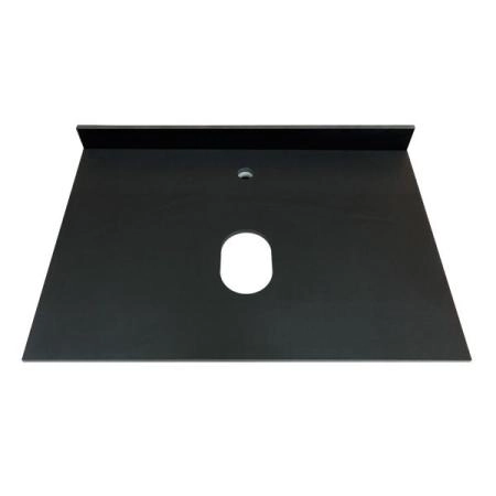 Тумба с раковиной Comforty Эдинбург-75 бетон светлый с черной столешницей