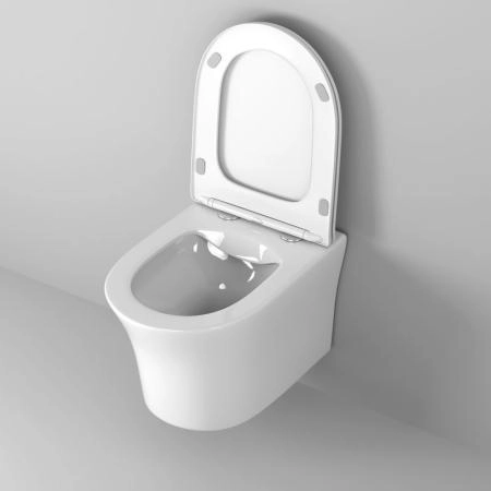 Унитаз Grossman  GR-4475S Style (490*365*355) подвесной Безободковый с тонкой крышкой