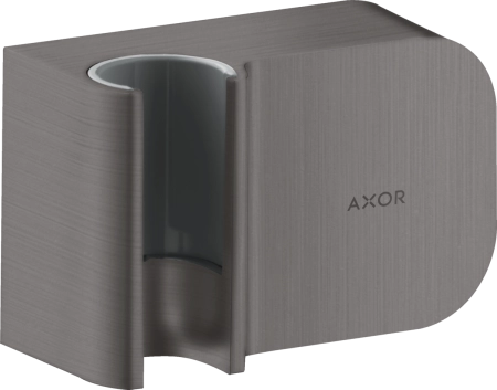 Axor шланговое подсоединение с держателем для ручного душа, цвет шлифованный черный хром