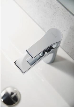 Смеситель Kludi Zenta Sl 482980565 для раковины 100, донный клапан Push-Open, хром