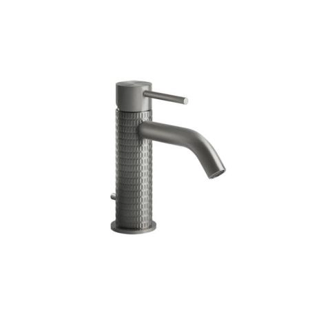 Gessi Meccanica Смеситель однорычажный с донным клапаном, цвет: шлифованная сталь