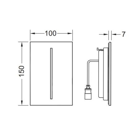 TECEfilo Urinal Лицевая панель, цвет: белый