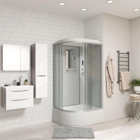Душевая кабина Niagara NG-2310-14RP 1200х800х2150 высокий поддон 40см стекло матовое