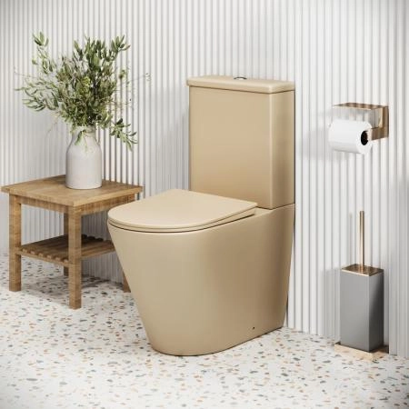 Унитаз Grossman GR-4480BEMS Color (620*365*810) БЕЖЕВЫЙ МАТОВЫЙ напольный Безободковый
