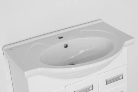 Тумба под раковину Style Line Elfante Ирис 75 (2 ящ.) напольная с ящиками, белая