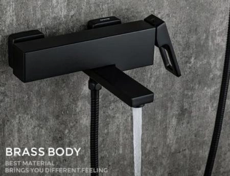 Смеситель Gappo G3217-6 для ванны, чёрный