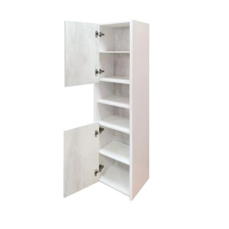 Шкаф-колонна Comforty Женева-35 дуб белый