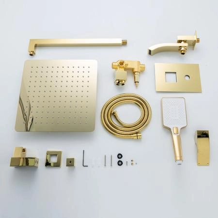 Душевая система GAPPO G7107-3 встраиваемая, золото